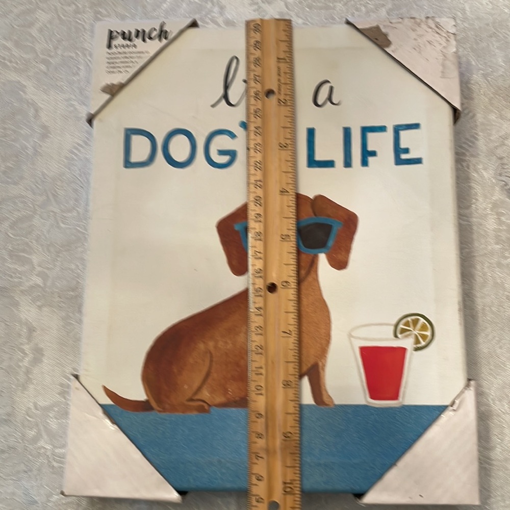 It’s a Dog’s Life” wrapped Dachshund canvas Print. - Picture 7 of 9